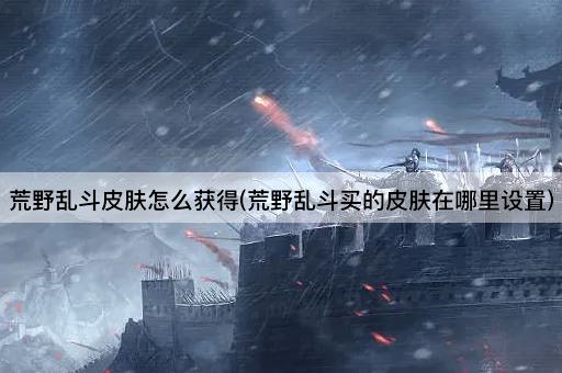 荒野乱斗皮肤怎么获得(荒野乱斗买的皮肤在哪里设置)