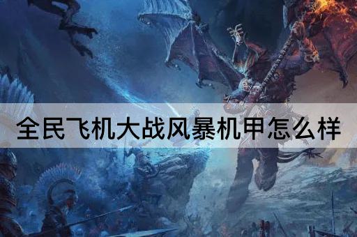 全民飞机大战风暴机甲怎么样