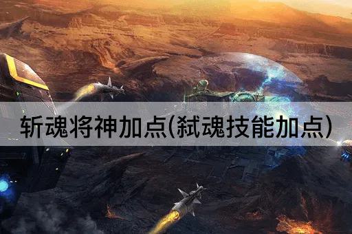 斩魂将神加点(弑魂技能加点)