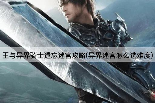王与异界骑士遗忘迷宫攻略(异界迷宫怎么选难度)