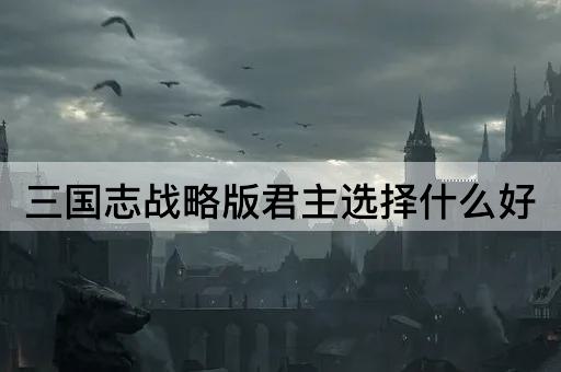 三国志战略版君主选择什么好
