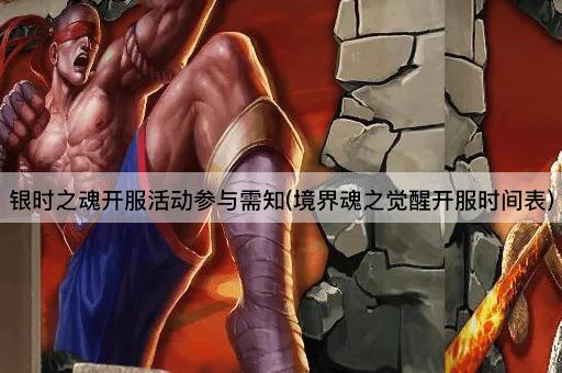 银时之魂开服活动参与需知(境界魂之觉醒开服时间表)