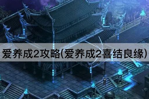 爱养成2攻略(爱养成2喜结良缘)