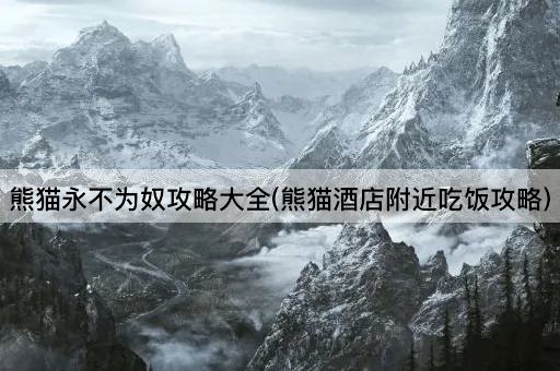 熊猫永不为奴攻略大全(熊猫酒店附近吃饭攻略)