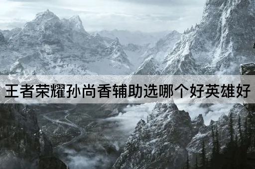 王者荣耀孙尚香辅助选哪个好英雄好