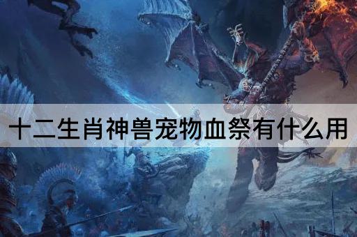 十二生肖神兽宠物血祭有什么用