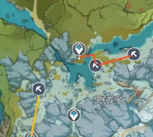 原神星银矿石位置(50份星银矿石线路图)