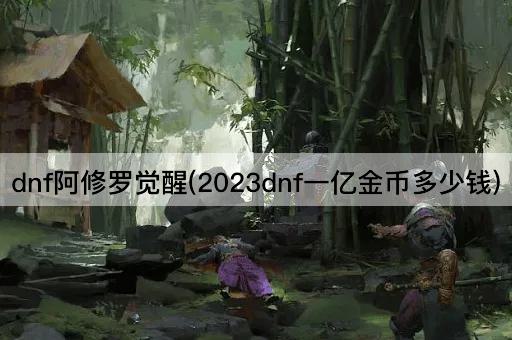 dnf阿修罗觉醒(2023dnf一亿金币多少钱)