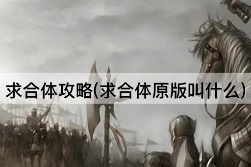 求合体攻略(求合体原版叫什么)