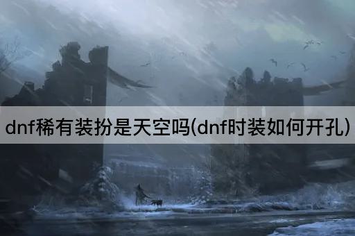 dnf稀有装扮是天空吗(dnf时装如何开孔)