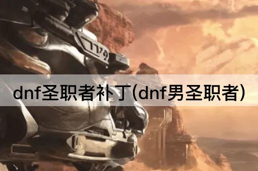 dnf圣职者补丁(dnf男圣职者)