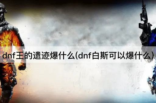 dnf王的遗迹爆什么(dnf白斯可以爆什么)