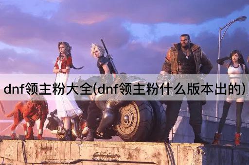 dnf领主粉大全(dnf领主粉什么版本出的)